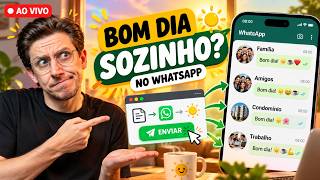 Léo Andrade cria sistema para dar bom dia automaticamente em grupos do WhatsApp